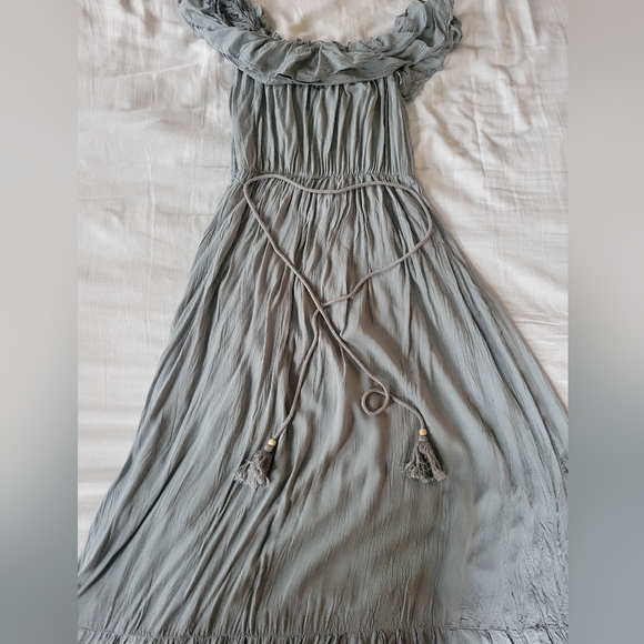 Pinkblush Dresses & Skirts - Sage Pink Blush Maternity Off Shoulder 2XL